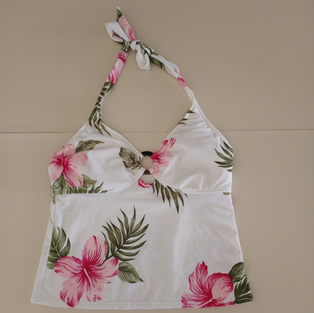 Leilani Floral Swim Top Women's Size 12 NWT